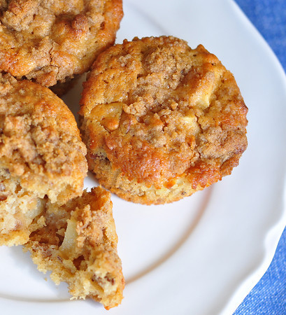 apple muffins on plate